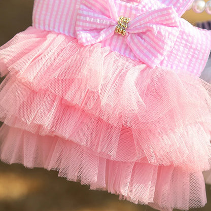 Lace Skirt Dress for Dogs and Cats - Summer Pet Apparel