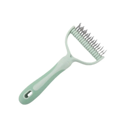 Double-Sided Stainless Steel Pet Grooming Brush for Cats & Dogs