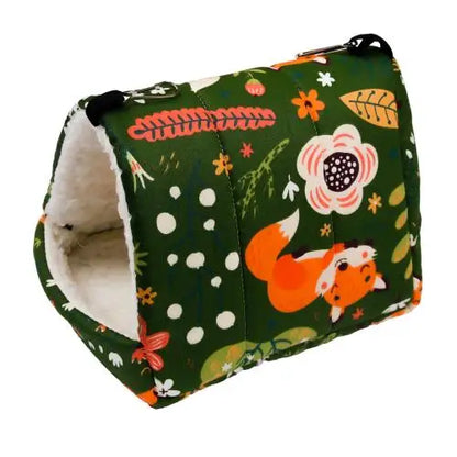 Cute Print Mini Pet Bed for Hamsters, Rabbits, and Guinea Pigs