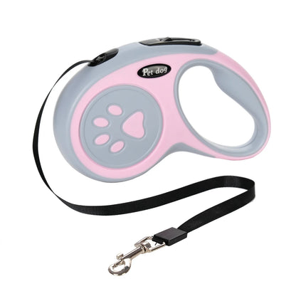Automatic Retractable Dog Leash with Nylon Rope and Harness