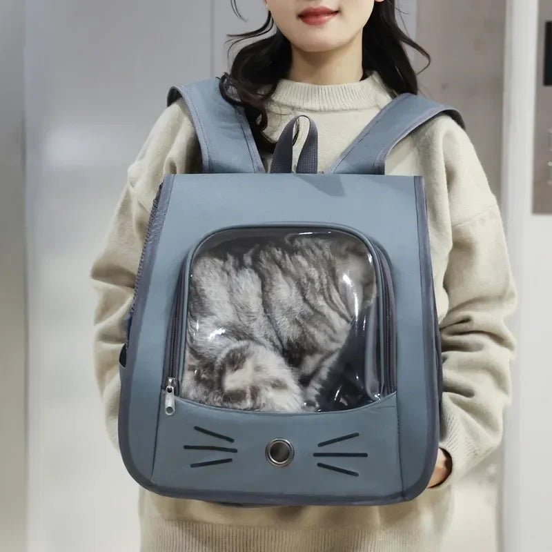 Breathable Cat Carrier Backpack for Travel and Transport
