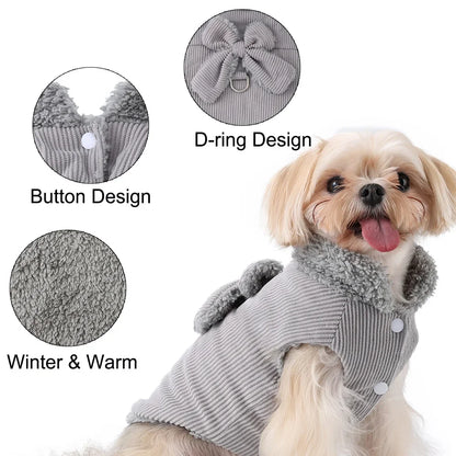 Warm Cat Costume Vest for Small to Medium Cats