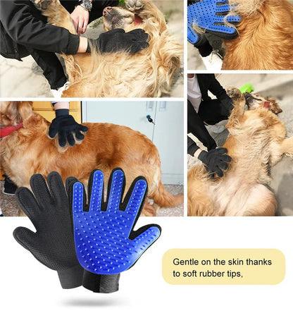 Silicone Cat and Dog Grooming Massage Brush Glove