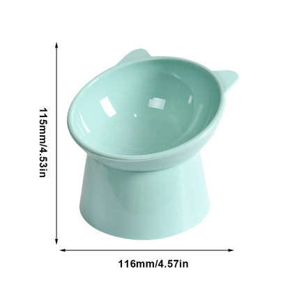 Ergonomic Tilted Cat Food Bowl for Flat-Faced Cats