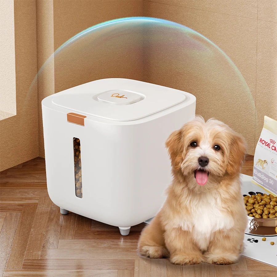 Airtight Cat and Dog Food Storage Bin with Locking Lid