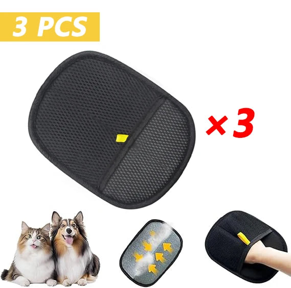 Reusable Pet Grooming Gloves for Easy Hair Removal