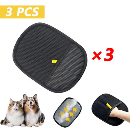 Reusable Pet Grooming Gloves for Easy Hair Removal