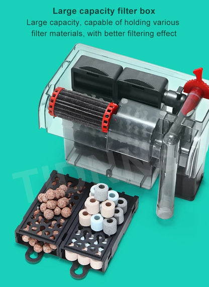 3-in-1 Silent Aquarium Filter and Aeration Pump
