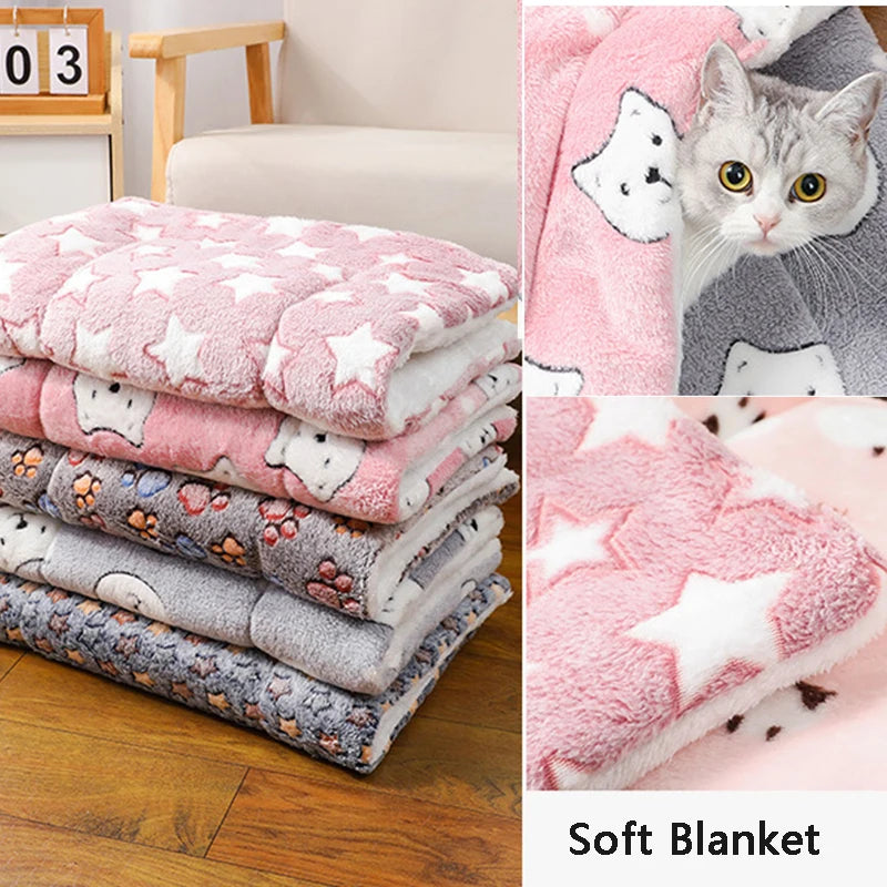 Warm Flannel Cat and Dog Mat - Soft, Breathable Comfort