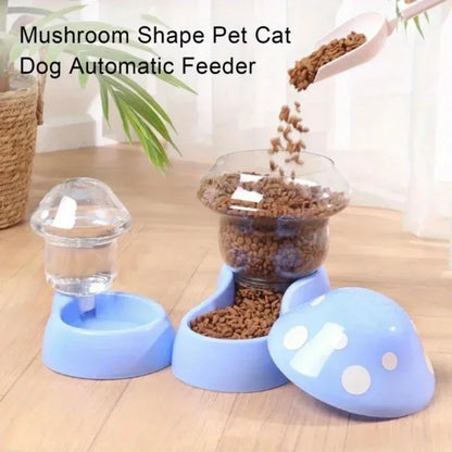 Automatic Cat and Dog Water Dispenser Mushroom Bowl