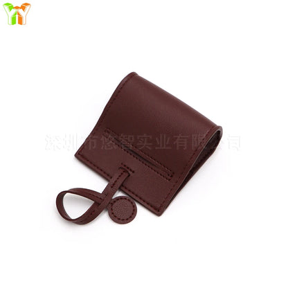 Leather Dog Waste Bag Dispenser for Easy Cleanup