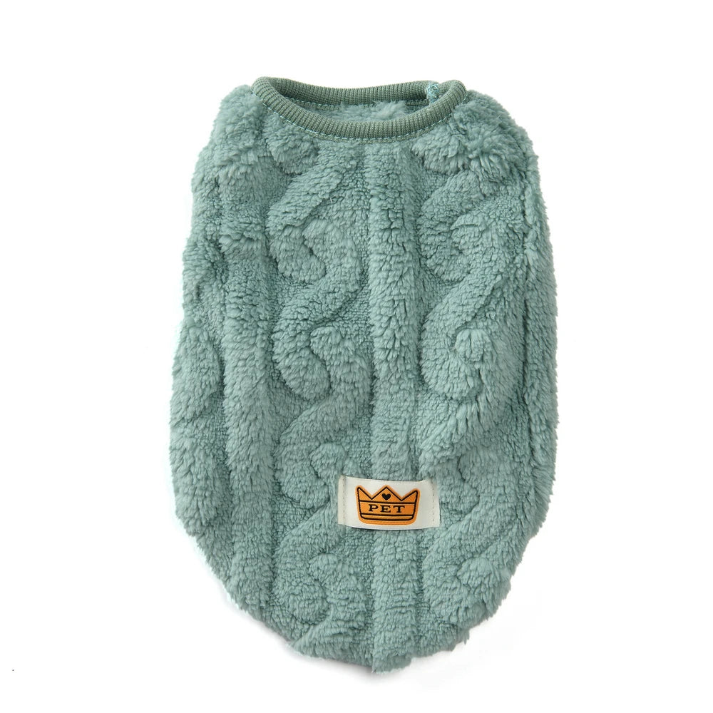 Warm Fleece Pet Sweater for Small Dogs and Cats