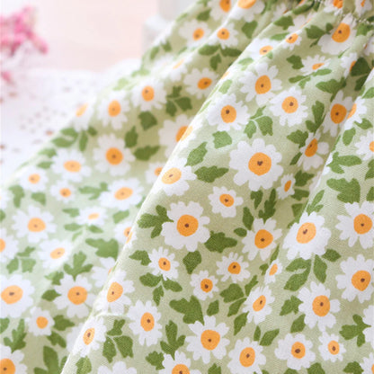 Floral Cotton Suspender Skirt for Cats and Dogs