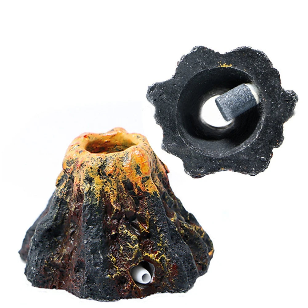 Volcano Shaped Air Bubble Stone for Fish Tank Decoration