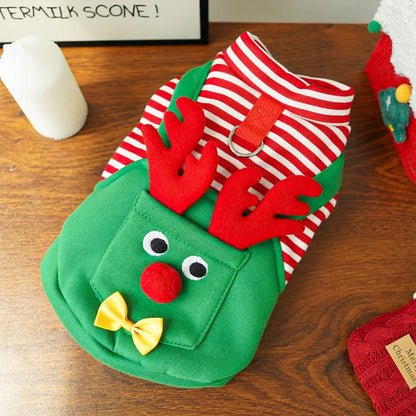 Elk Pocket Christmas Sweatshirt for Dogs and Cats
