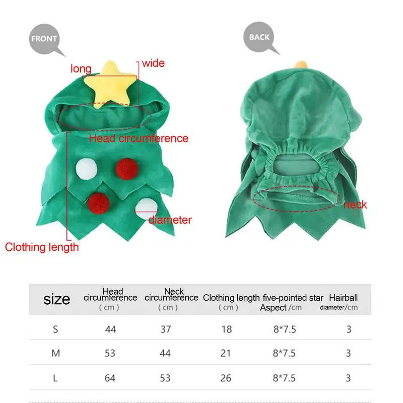 Christmas Costumes for Dogs and Cats - Winter Pet Clothing