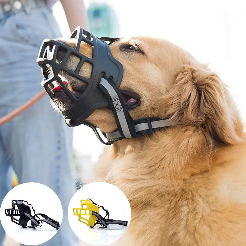 Breathable Soft Silicone Dog Muzzle for Chewing Prevention