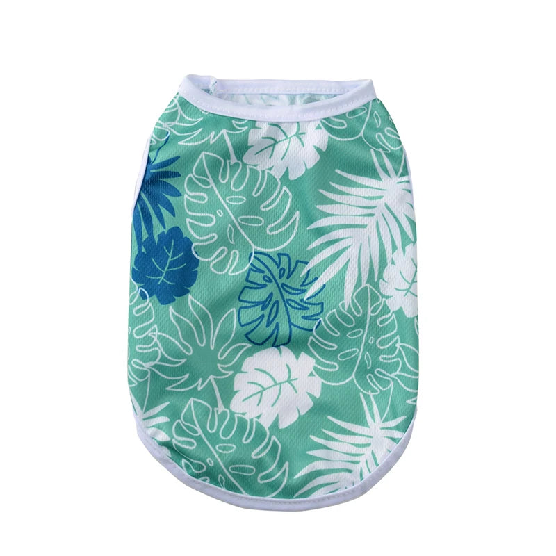 Summer Island Print Vest for Small Dogs and Cats