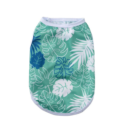 Summer Island Print Vest for Small Dogs and Cats