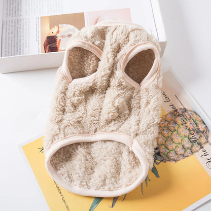 Warm Fleece Pet Sweater for Small Dogs and Cats