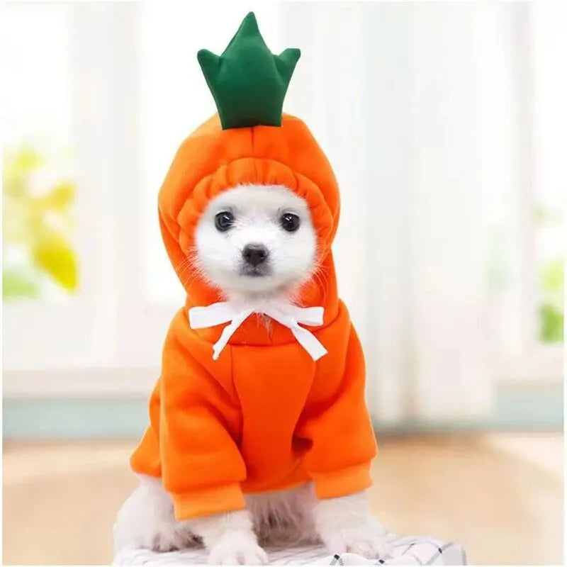Funny Dog Hoodie Costume with Hat for Pets