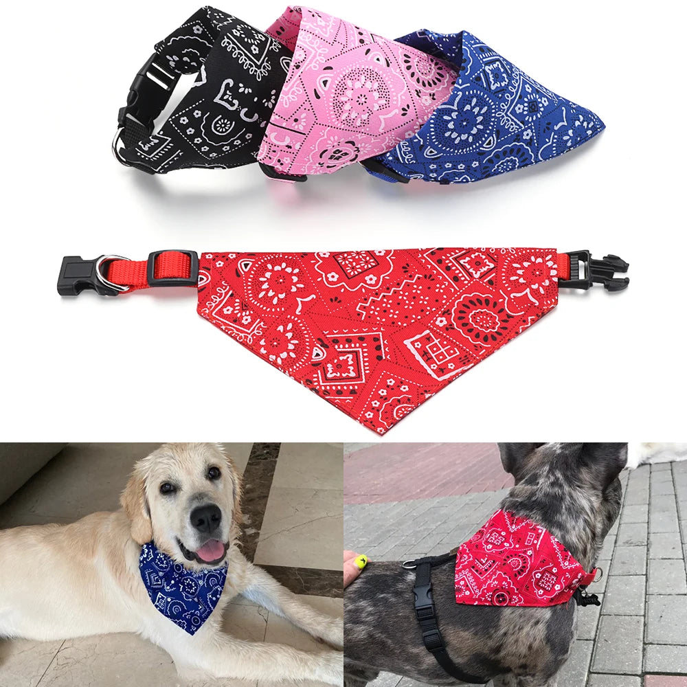 Washable Triangular Bandana for Dogs and Cats
