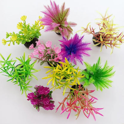 10pcs Lifelike Artificial Seaweed for Aquarium Landscaping