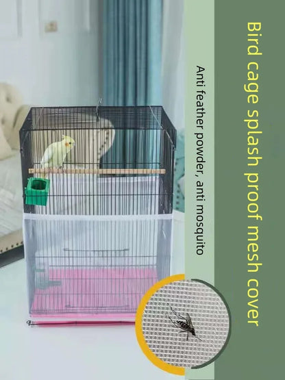 Bird Cage Cover – Elastic Mesh for Square and Round Cages