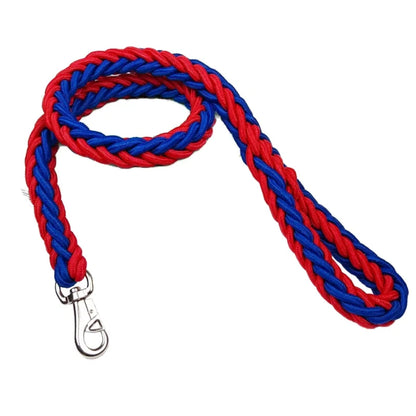 Nylon Braided Dog Leash for Large Breeds - Heavy Duty Walking Rope