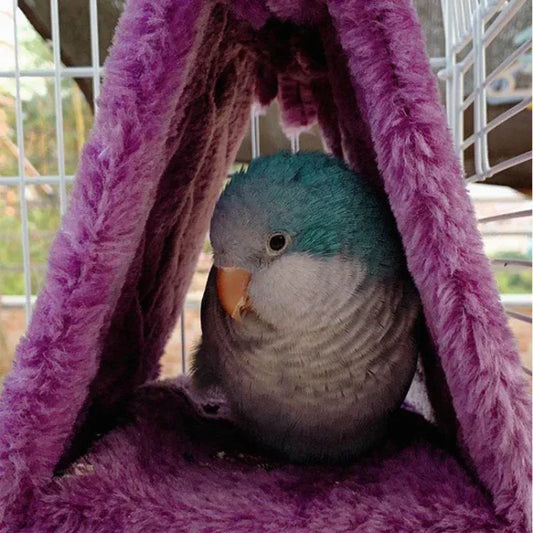 Warm Hammock Tent for Pet Birds - Cozy Sleeping Cave