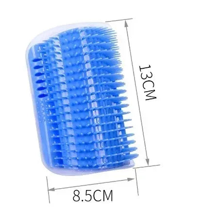 Cat Self-Cleaning Brush and Scratcher for Cats with Catnip