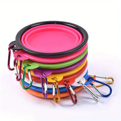 Portable Silicone Dog Bowl for Travel and Outdoor Use