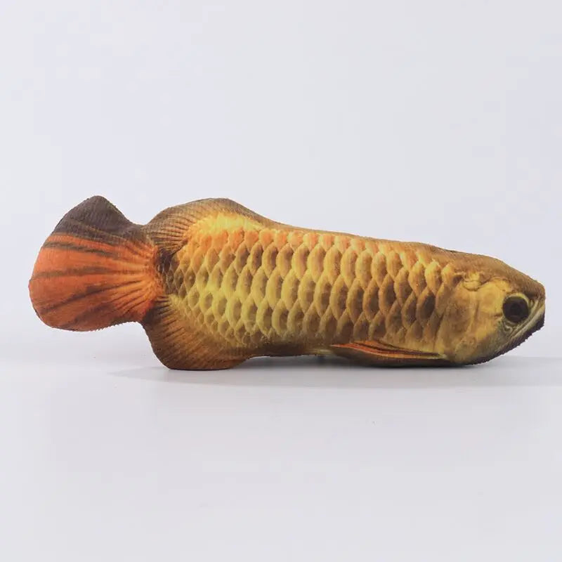 Plush 3D Fish Cat Toy with Catnip for Interactive Play