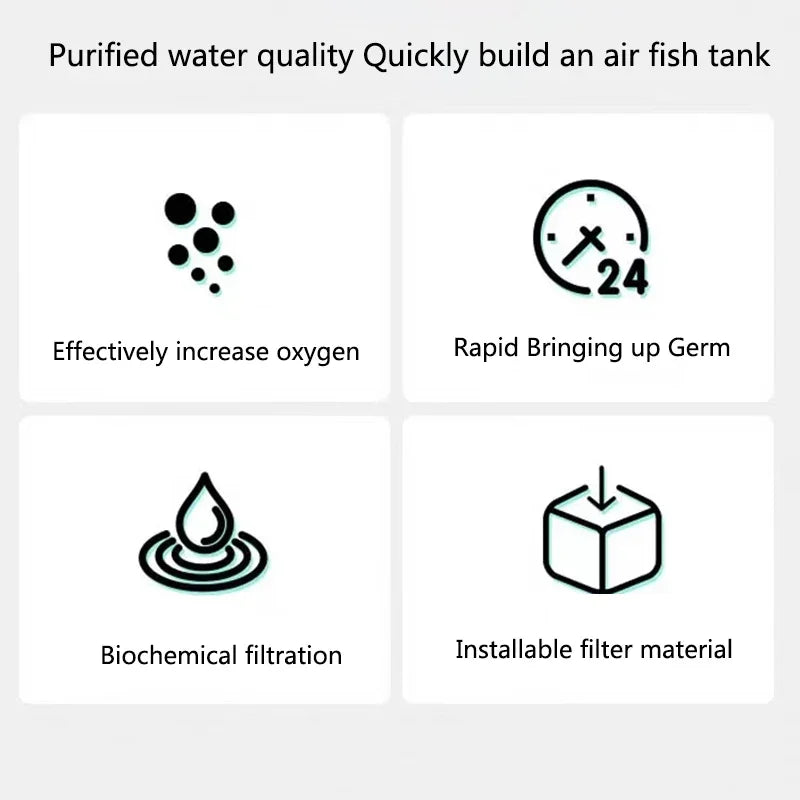 Biochemical Sponge Filter for Fish Tank Air Pump