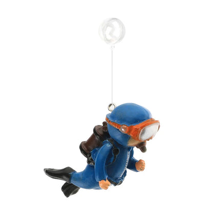 Realistic Floating Diver Ornament for Fish Tank Decoration