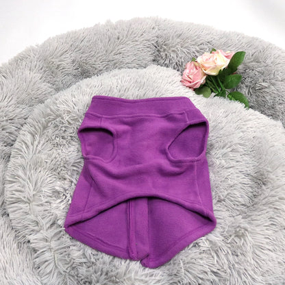 Soft Fleece Dog Jacket for Small to Medium Pets