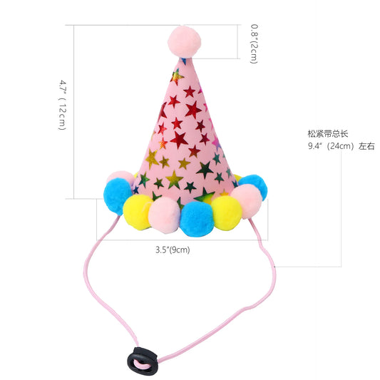 Pet Birthday Celebration Set with Bandana, Hat, and Bowtie