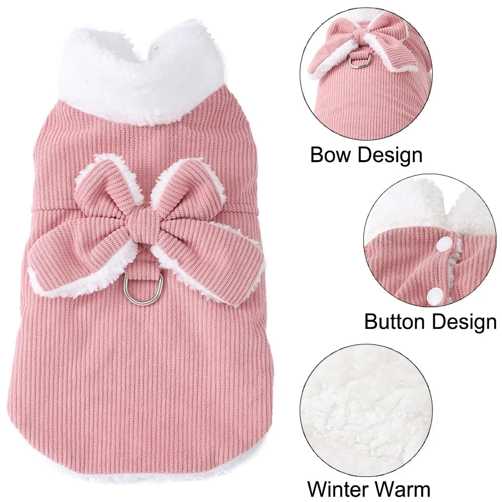 Warm Cat Costume Vest for Small to Medium Cats