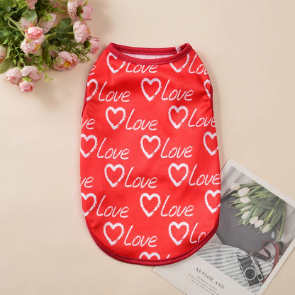 Summer T-Shirt Vest for Small Medium Dogs and Cats