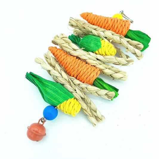 Hanging Chew Toy for Birds and Small Pets - Natural Vine Ball