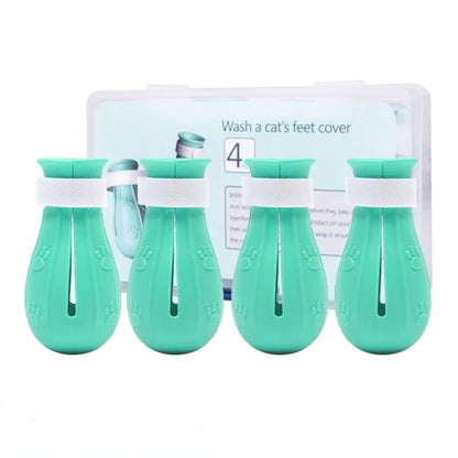 Adjustable Anti-Scratch Cat Bath Shoes for Nail Protection
