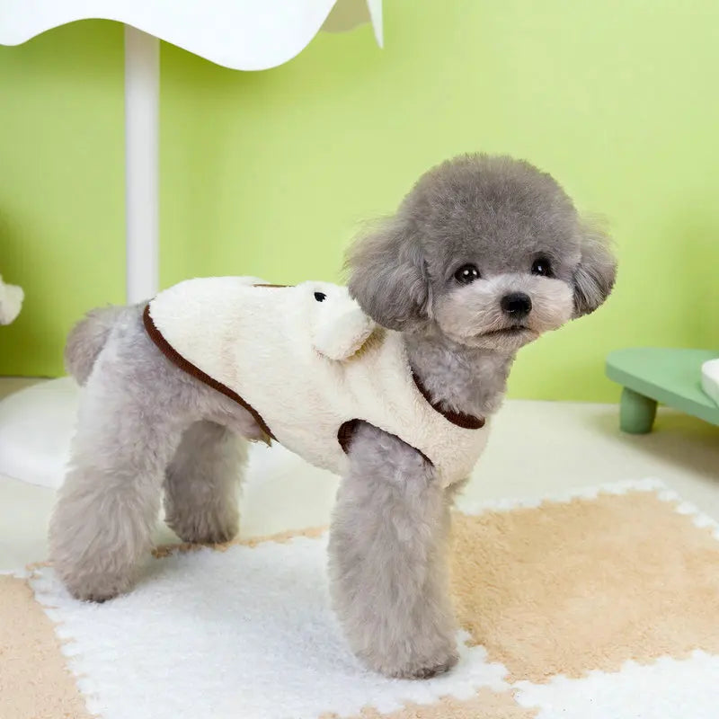 Warm Fleece Dog Sweater Vest for Small Breeds
