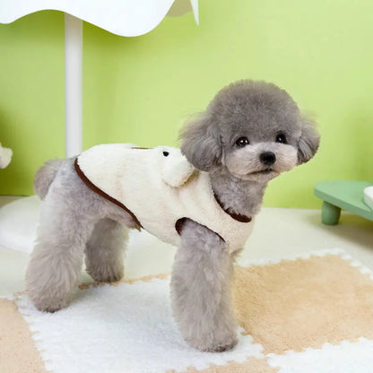 Warm Fleece Dog Sweater Vest for Small Breeds