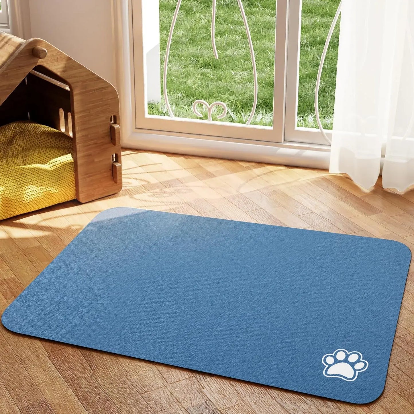 Absorbent Pet Feeding Mat for Dogs and Cats - Easy to Clean