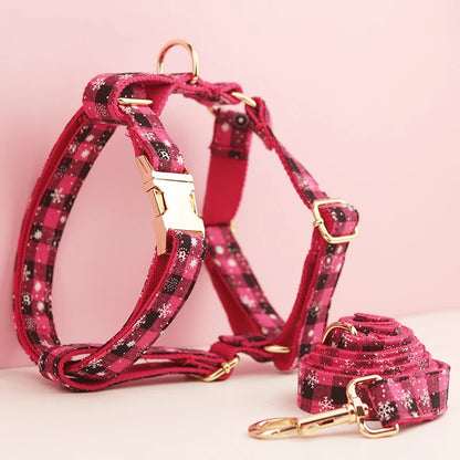 Dog Holiday Gift Set: Vest, Collar, Rope & Bow for Pets