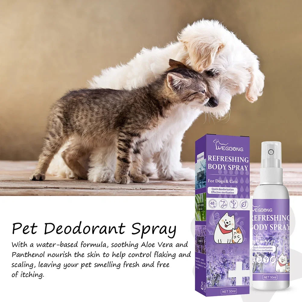 Lavender Oil Pet Deodorizer Spray for Dogs and Cats
