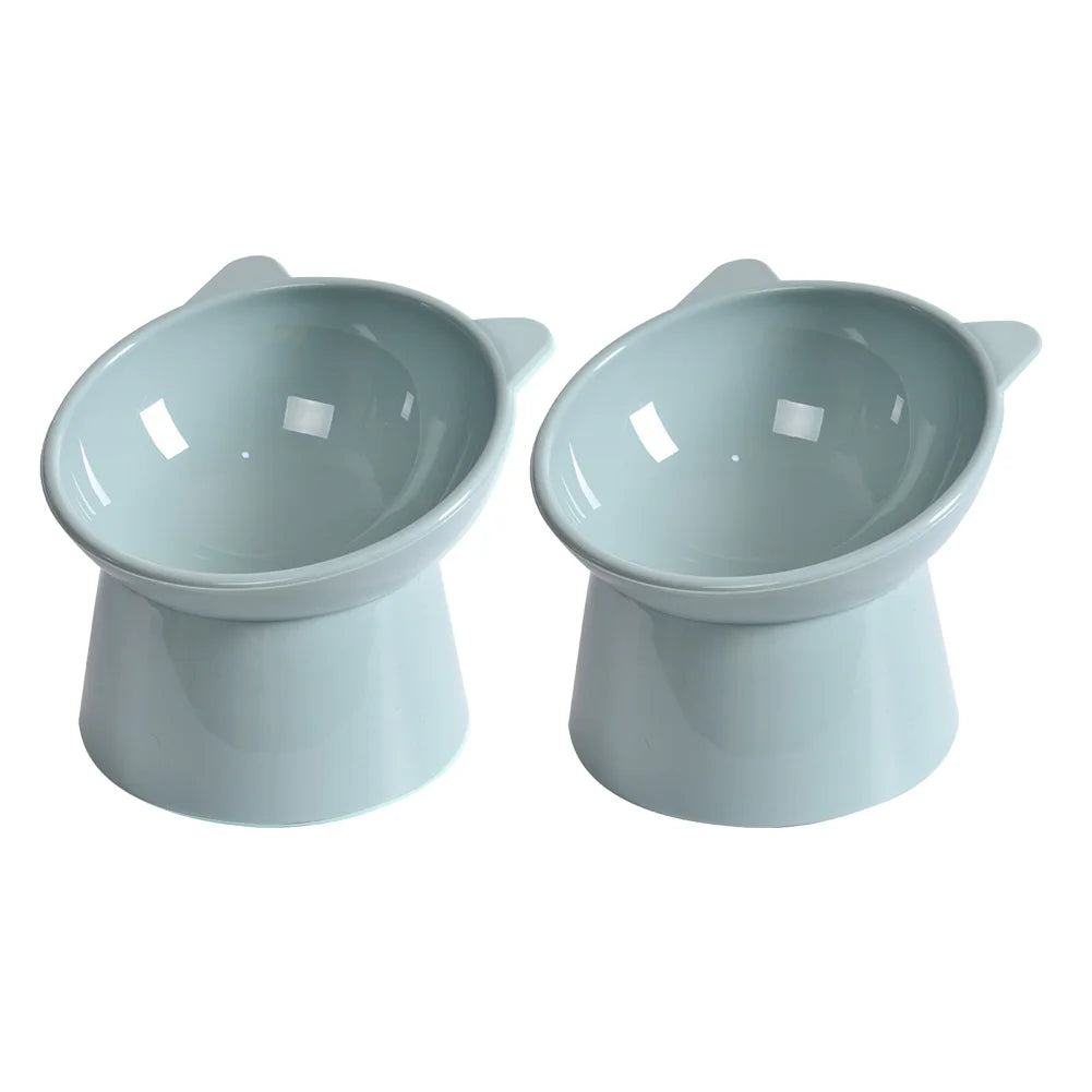 Ergonomic Tilted Cat Food Bowl for Flat-Faced Cats