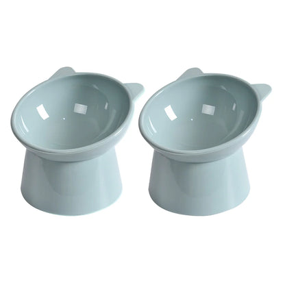 Ergonomic Tilted Cat Food Bowl for Flat-Faced Cats
