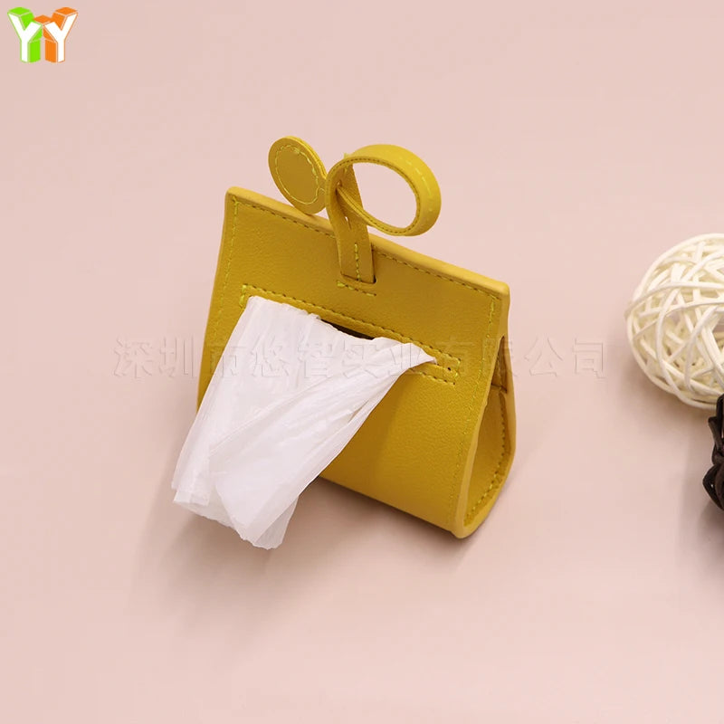 Leather Dog Waste Bag Dispenser for Easy Cleanup