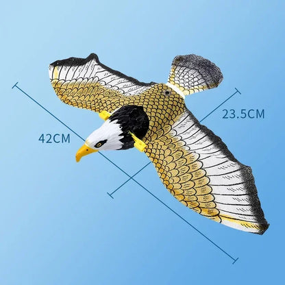 Electric Flying Bird Interactive Cat Toy with Teaser Stick